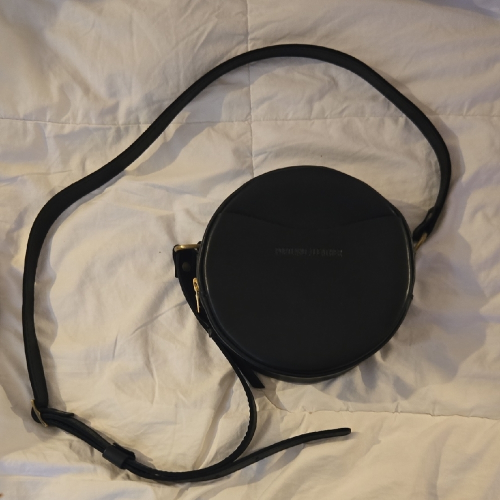 Black Round Crossbody Bag